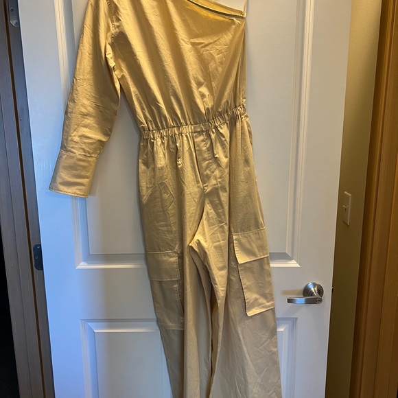 Zara Full Length Asymmetrical Cargo Jumpsuit - Picture 4 of 5